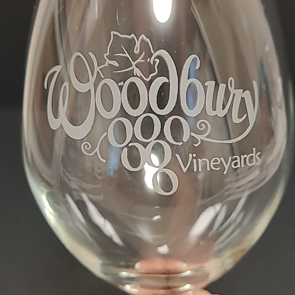 Pair of Woodbury Vineyards Wine Glasses